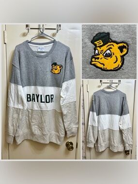 NWOT Champion Baylor Bears Crew Neck Varsity Sweatshirt SZ 2XL